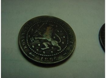 1896  Netherlands  1 Cent  VF