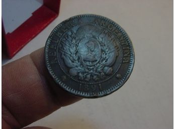 1891  ARGENTINA  2 Centavos  VF