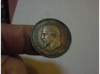 1856 AM   FRANCE   10 Centimes  XF