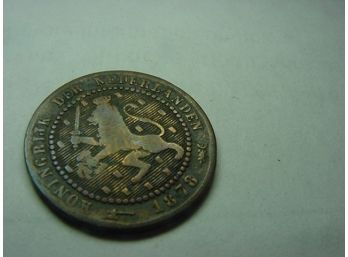 1878  Netherlands  1 Cent Fine
