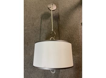 Crate & Barrel Beautiful Large Round Lighting Fixture With Attached Solid Chain  CV