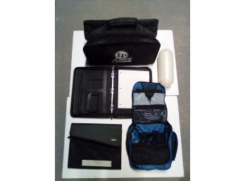 Case It Filing System Buins & Roe Leather Notebook Case, LP Nylon Aspire Bag, LL Bean Toiletries Bag   CVBK