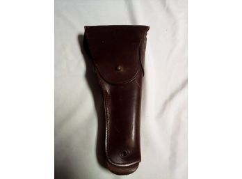 Sturdy Construction Leather Gun Holster For Long Barrel Pistol With Belt Opening.    D3
