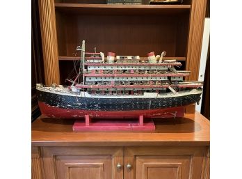 Wow!  Bespoke Americana Model Ship - Vintage - 36' Long
