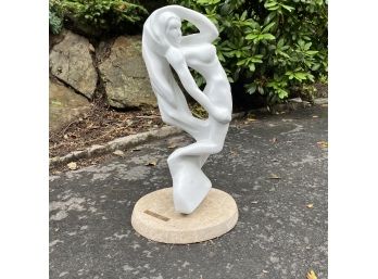 A Signed Marble Sculpture 'Maiden Of The Mist' By John Healy