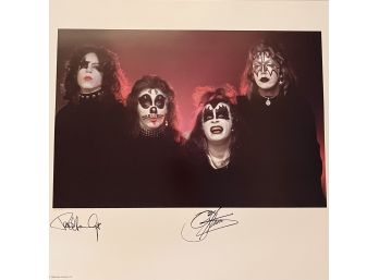 KISS Original Large Format Photograph - Signed - 387/550 By Joel Brodsky From 1st LP 1974