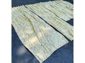A Set Of 6 Custom Scalamandre Drapery Panels - Lined And Insulated