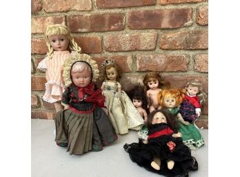 A Set Of 8 Dolls Including Madame Alexander