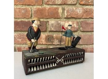 A Reproduction Mechanical Bank - Golfers