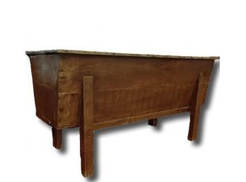 A Huge Antique French Boulangerie Dough Box/Proofing Chest With Plank Top - 19thC