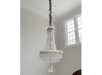 An Incredible French Regency Style Crystal Chandelier With 14 Lights - Brass Frame