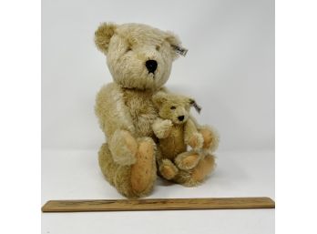 Vintage Steiff - 1980s - Jubilee Mother And Baby Bear