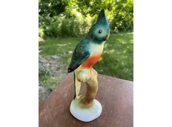 Beautiful Hand Painted Parrot Figurine