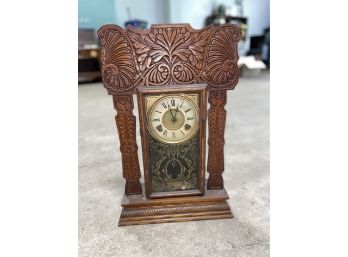 Stunning Antique Ingraham Carved Clock