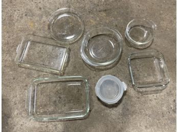 Clear Glass Vintage Pyrex Baking Lot