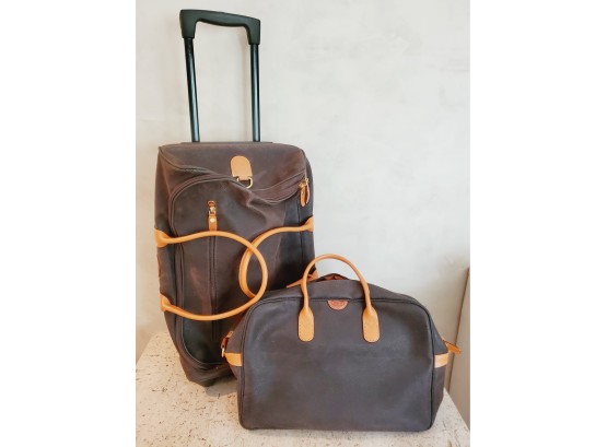 Bric's Leather Duffle Bag & Rolling Suitcase Duffel Bag