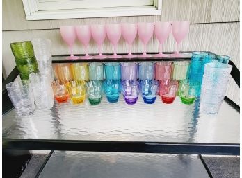 Fun Colorful Assortment Of Plastic Drink Ware