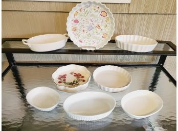 Nice Selection Of Stoneware Quiche & Bake Ware