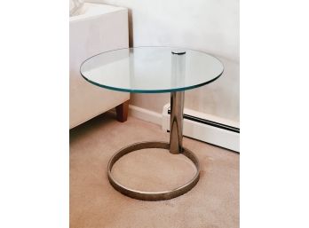 Contemporary Brass & Glass Side Table