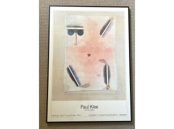 Vintage Swiss Artist- Paul Klee- Dusseldorf Museum Exhibition Poster- 1988- Signed- Professionally Framed