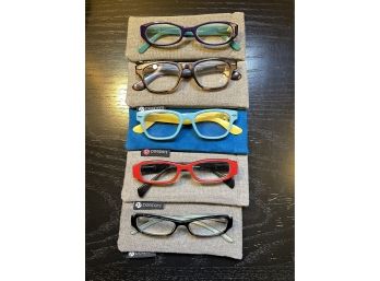 Colorful Collection Of Five Peepers- Sammann Cheater Eyeglasses 2.75