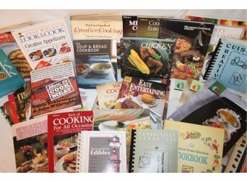 Large Lot Of Vintage And Collectible Cookbooks