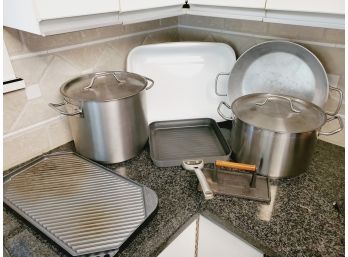 Kitchen Cookware Stock Pots, Roasting & Grill Pans-Calphalon, Nordic Ware & More