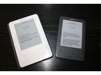 Pair Of Amazon Kindles Models D00701 & D00901