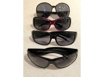 Collection Of Four Stylish Reader Sunglasses- Two Pair Icueyewear & Two Pair Peepers- 2.5-3.00