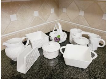 White Pottery Serving & Dining Accessories & Bake Ware