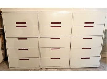 Lot Of Three Artopex Mid Century Modern File Cabinets