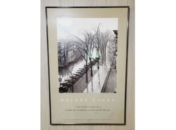 The Drink Hall - Walker Evans Exhibition, Saratoga Springs, 1981 Framed Wall Art Poster
