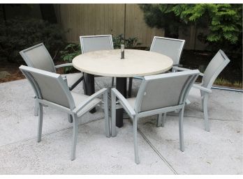 Outdoor Table And Six Chairs From Telescope Casuals