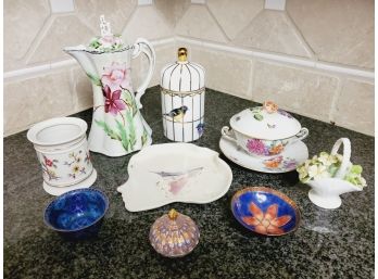 Porcelain & Enamelware Asian Bowls - Herend, Royal Doulton & More
