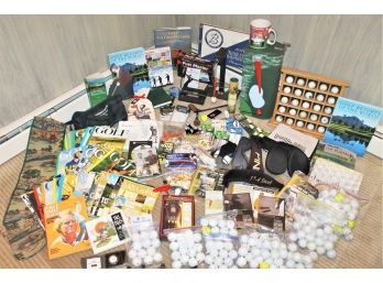 Huge Golf And Golf Related Items With Balls, Master Putter, Books And Magazines, Signs And So Much More