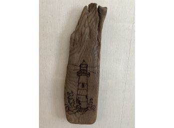 Handmade Lighthouse On Wood
