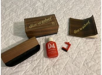 Discwasher D4 Record Care Cleaning System Lps 45s Vinyl In Original Box Bottle Is Empty