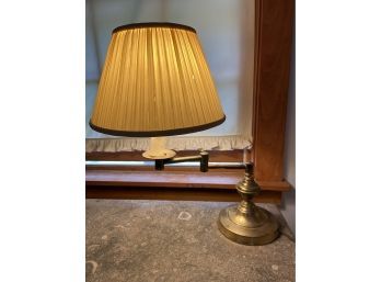 Brass Swing Arm Table Lamp 18in Tall