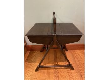 Wood Sewing Side Table 21x15x21in