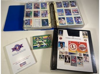 Baseball Cards Collection From 1991 And Super Bowl XXVI Collectors Edition Pro Set Redskins Vs Bills