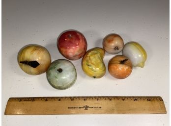 Decorative Marble? Fruits Apples Lemon Mango Peach