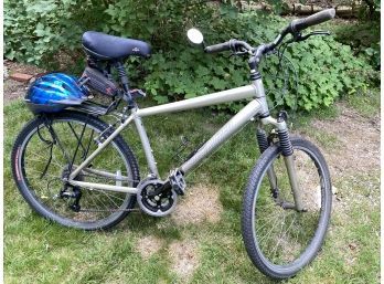 Specialized Bike Expedition Sport Mountain Bicycle With Rack And Helmet