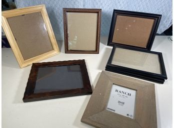 8 Picture Frames Metal And Wood 5x7in And 8x10in