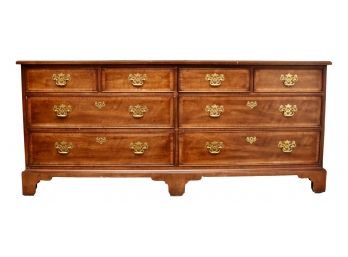 Henredon Fine Furniture Rare Vintage Pan Asian Brass Front Dresser