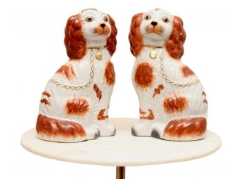 Pair Of English Staffordshire Style Porcelain Figures