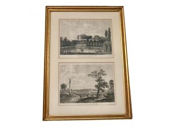 Engraving By Kupferstich Of Historical Settings In France Circa 1780s