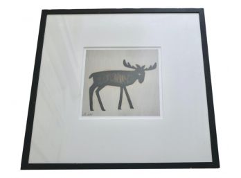 Signed Naf Moose Print By St John
