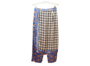 Zara Silk Skirt Pants Combination Sz S