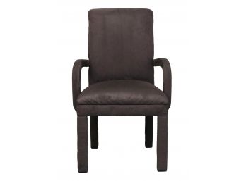 Micro Suede Sleighback Arm Chair