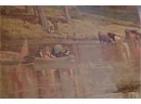 Old Masters Painting 1880s Mills And Dales Of New England By Andrew W. Melrose 45W X 30 1/2H